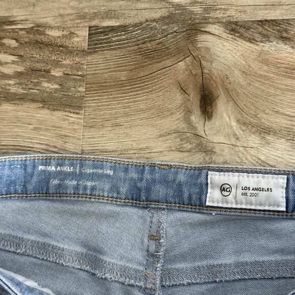 AG Adriano Goldschmied Prima Ankle Cigarette Leg Jeans Women’s 29 Light Wash - Picture 3 of 6